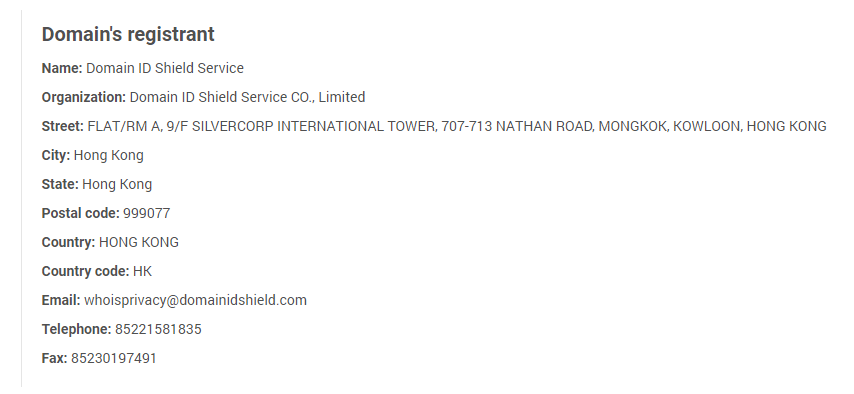 hackingfacebook WHOIS