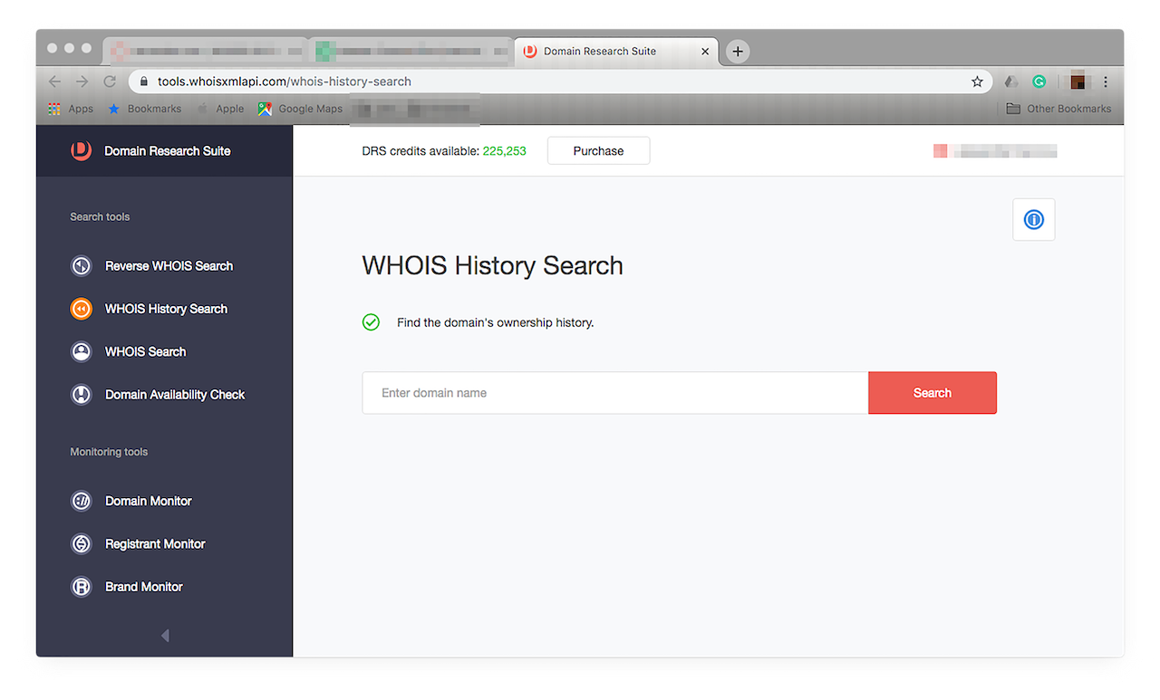 Run a WHOIS History Search on the domain name to dig deeper.
