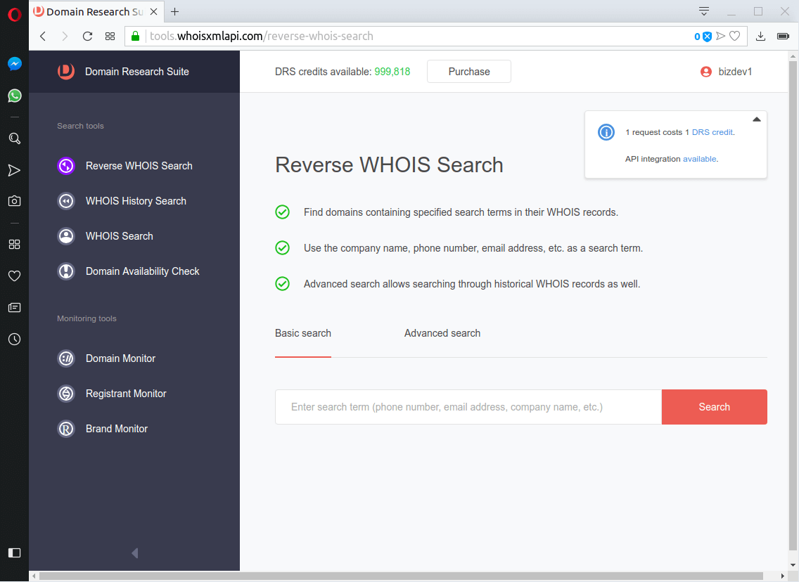 Domain Research Suite Domain Research Suite