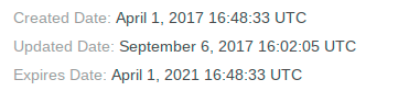 WHOIS HISTORY API (on October 2, 2017)